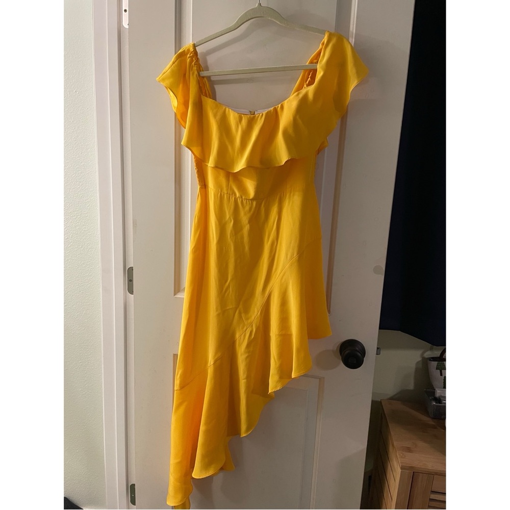 Silky Yellow Dress